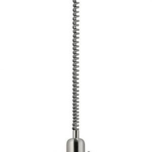 Riippuvalaisin Brenda Ø 360x1100 mm hissillä valkoinen/hopea/harjattu teräs