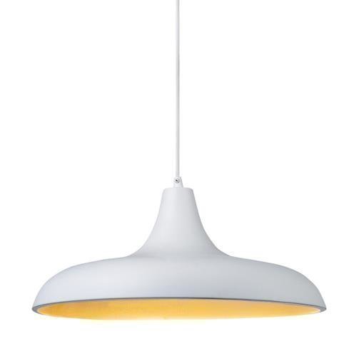 Riippuvalaisin Bryne Ø 400x170 mm valkoinen/hopea