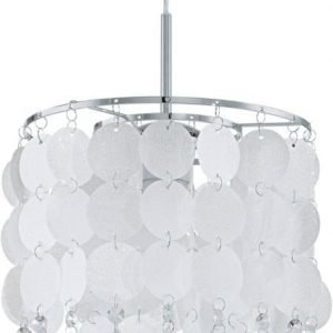 Riippuvalaisin Fedra 2 Ø 250x1100 mm kromi/valkoinen