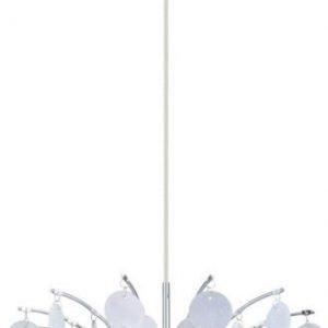 Riippuvalaisin Fedra Ø 380x1100 mm kromi/helmiäisvalkoinen/kirkas
