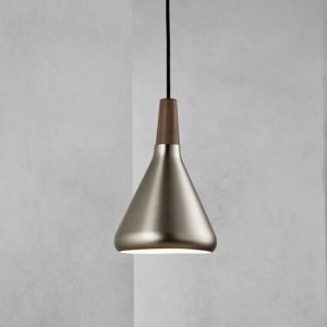 Riippuvalaisin Float 18 Ø 180x270 mm harjattu teräs/pähkinäpuu