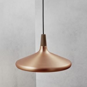Riippuvalaisin Float 39 Ø 390x270 mm kupari/pähkinäpuu