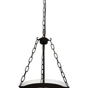 Riippuvalaisin Gottne Ø 370x700 mm harjattu musta/kirkas