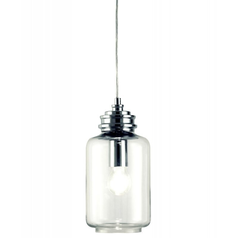 Riippuvalaisin Jar Ø 150x290 mm kromi/kirkas