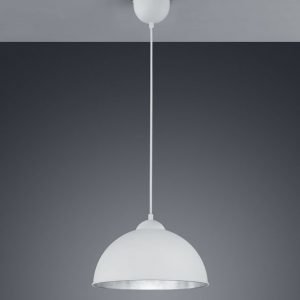 Riippuvalaisin Jimmy Ø 310x1270 mm valkoinen/hopea