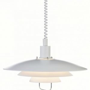 Riippuvalaisin Kirkenes Ø 480x260 mm valkoinen/kromi