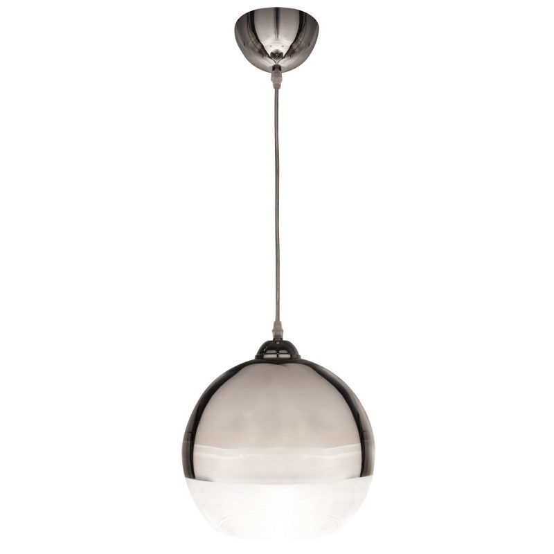 Riippuvalaisin Lux Ø 250x250 mm kromi/kirkas lasi