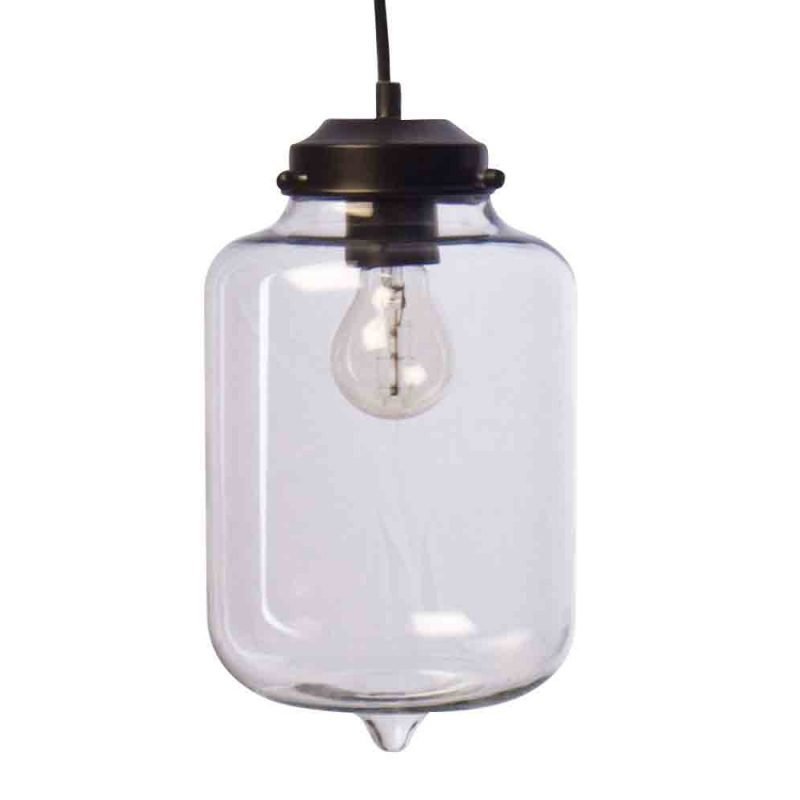 Riippuvalaisin Merci Ø 170x300 mm kirkas lasi/musta