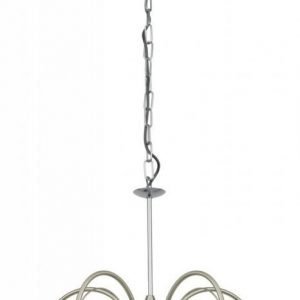 Riippuvalaisin Milea Ø 635x1100 mm 5-osainen harjattu teräs/kromi/valkoinen