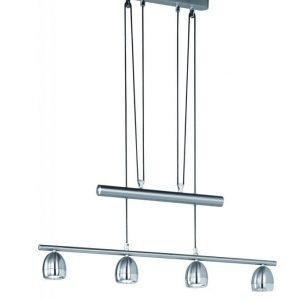 Riippuvalaisin Nantes 780x70x1800 mm 4-osainen harjattu teräs/kromi