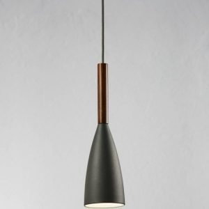 Riippuvalaisin Pure Ø 100x355 mm harmaa/pähkinäpuu