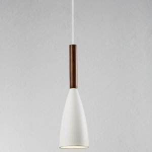 Riippuvalaisin Pure Ø 100x355 mm valkoinen/pähkinäpuu