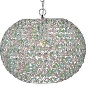 Riippuvalaisin Queen Ø 385x310 mm kromi/värillinen MC-lasi