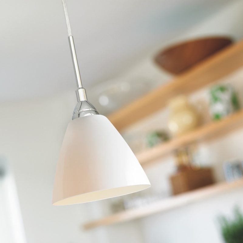 Riippuvalaisin Read 14 Ø 140x1750 mm opaali valkoinen lasi