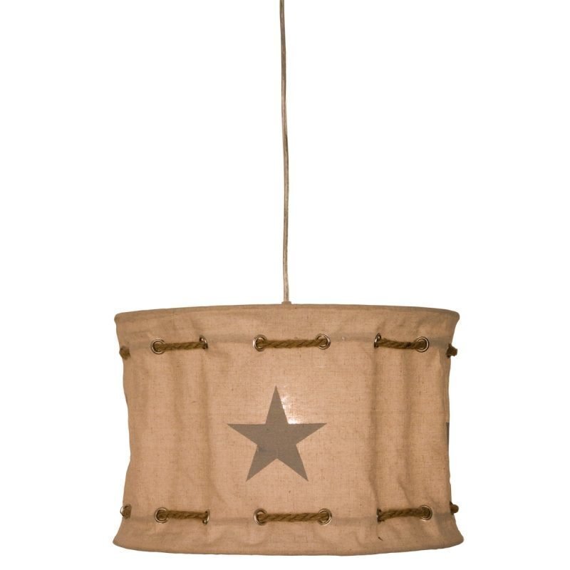Riippuvalaisin Rope Star Ø 370x250 mm beige/harmaa