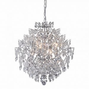 Riippuvalaisin Rosendal Ø 530x560 mm kromi/MC-lasi