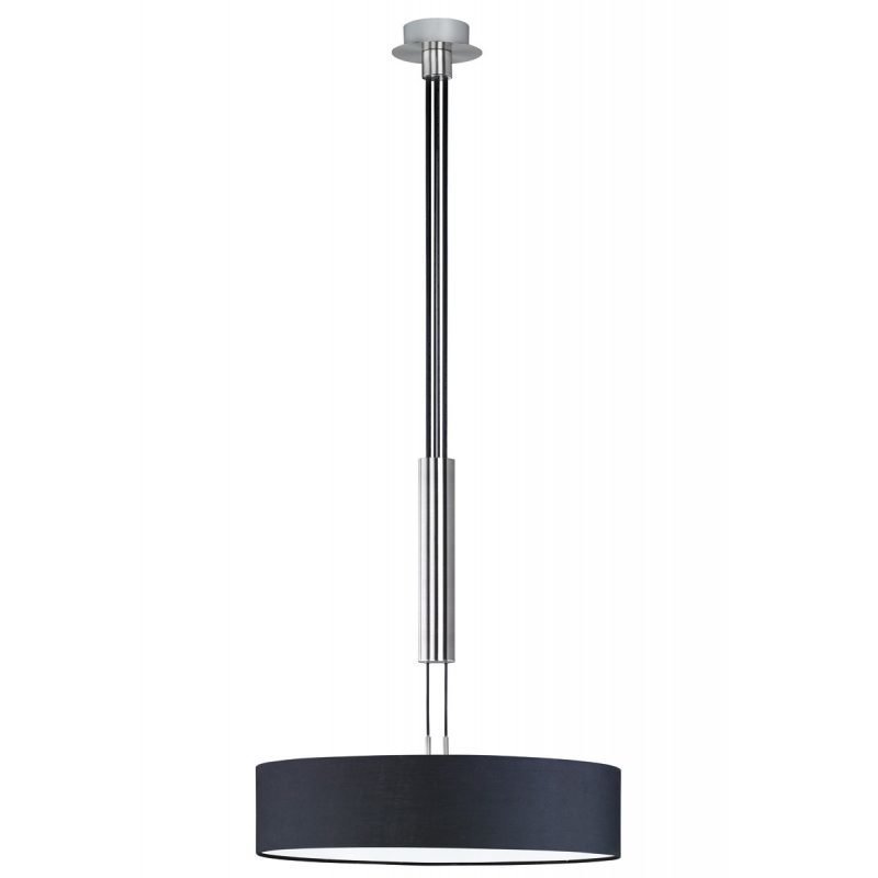 Riippuvalaisin Round Ø 500x1000-1800 mm musta/harjattu teräs