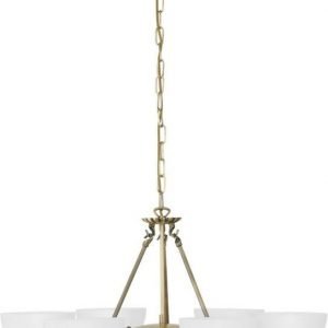 Riippuvalaisin Savoy Ø 740x1100 mm 6+1-osainen pronssi/valkoinen