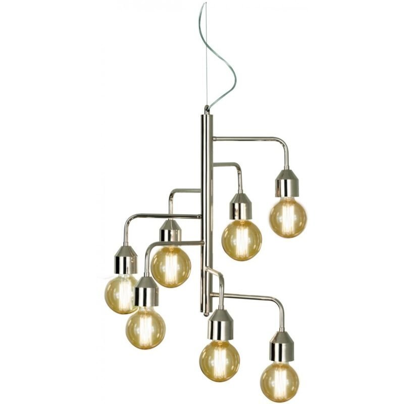 Riippuvalaisin Scan Lamps Flynn Ø 480x620 mm 7-osainen kromi