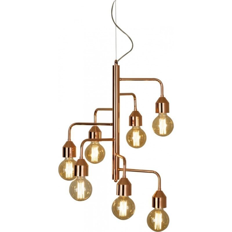 Riippuvalaisin Scan Lamps Flynn Ø 480x620 mm 7-osainen kupari