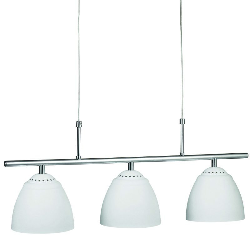 Riippuvalaisin Skärhamn 710x280 mm 3-osainen kromi/valkoinen