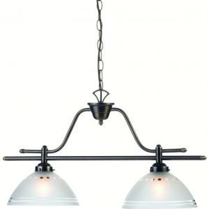 Riippuvalaisin Stavanger 700x380 mm 2-osainen antiikkimessinki/huurrelasi