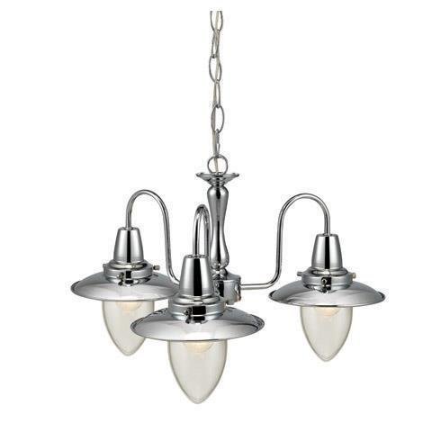 Riippuvalaisin Strömstad Ø 540x350 mm 3-osainen kromi/kirkas