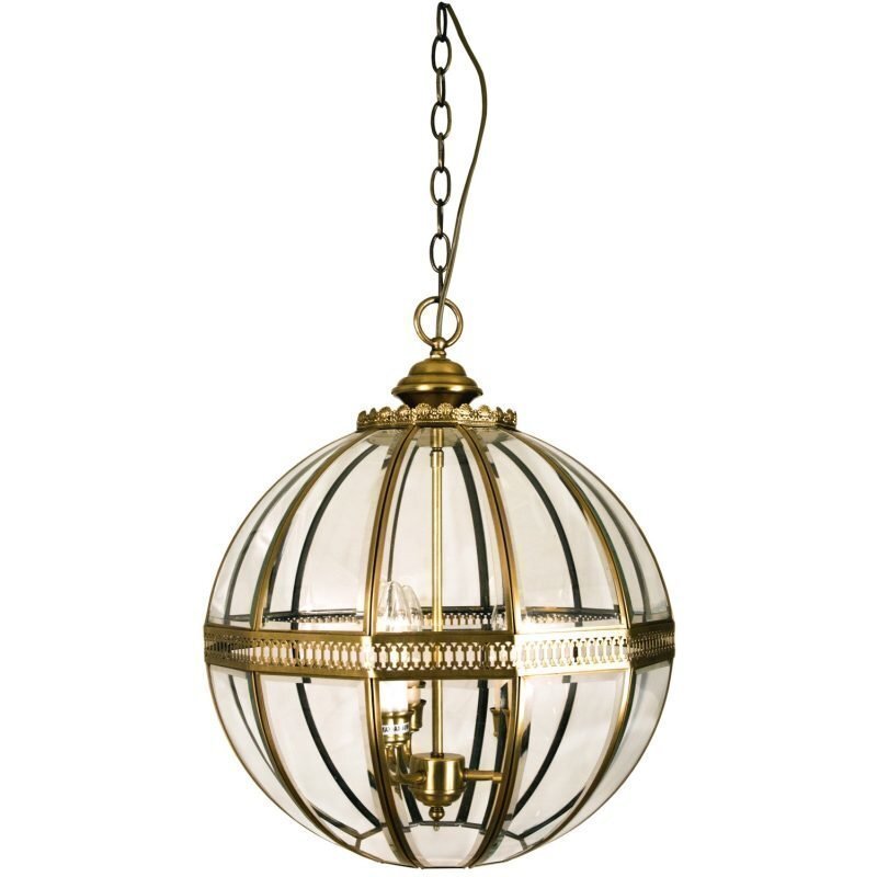 Riippuvalaisin Tsar Ø 400x460 mm messinki/kirkas fasettilasi