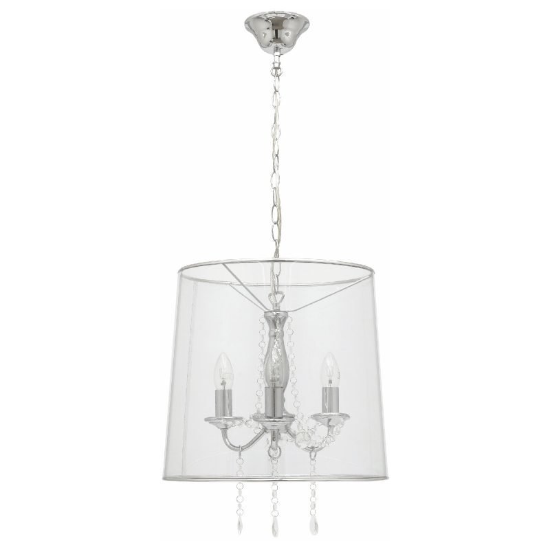 Riippuvalaisin Valentina Ø 375x1720 mm 3-osainen kromi