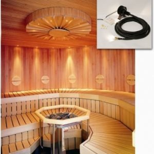 Saunavalaistussarja VPL20-N221 5-10 m² LED-projektori + 21 valokuitua