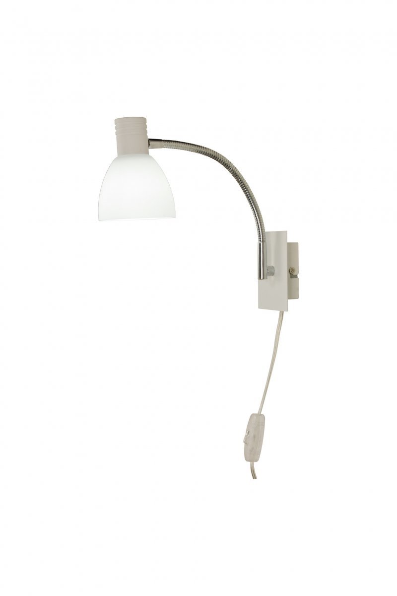 Scan Lamps Deka Led Seinävalaisin Valkoinen / Kromi