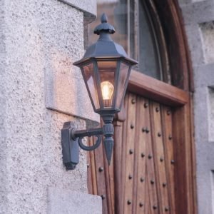 Seinävalaisin 481-750 Pallas iso musta matta yläsuunta