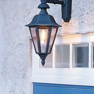 Seinävalaisin 483-750 Pallas iso musta matta alasuunta