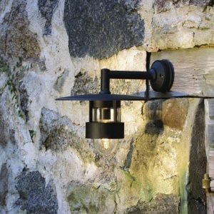 Seinävalaisin 504-750 Freja musta matta alasuunta