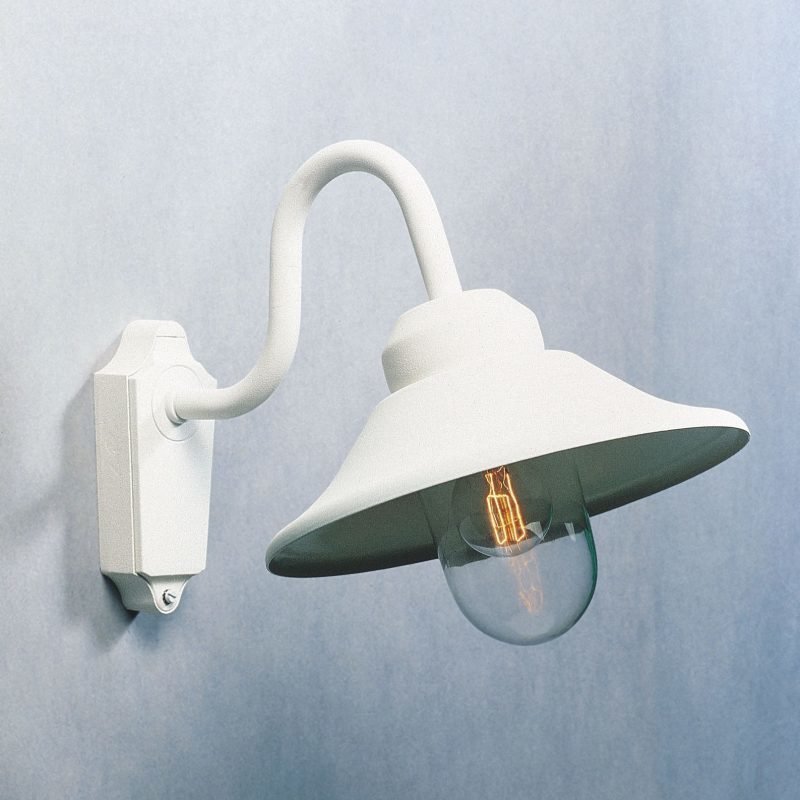 Seinävalaisin 556-250 Vega valkoinen matta