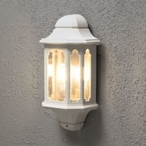 Seinävalaisin 7096-250 Budget valkoinen matta pidikkeetön