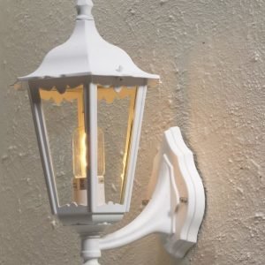 Seinävalaisin 7213-250 Firenze iso valkoinen matta yläsuunta