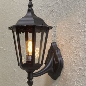 Seinävalaisin 7213-750 Firenze iso musta matta yläsuunta