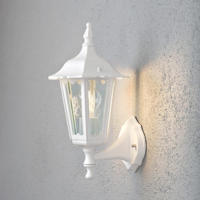 Seinävalaisin 7232-250 Firenze valkoinen matta yläsuunta