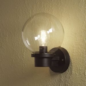 Seinävalaisin 7322-750 Nemi musta yläsuunta hämäräkytkimellä