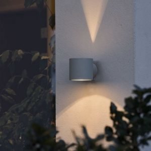 Seinävalaisin 7342-300 Modena Round harmaa