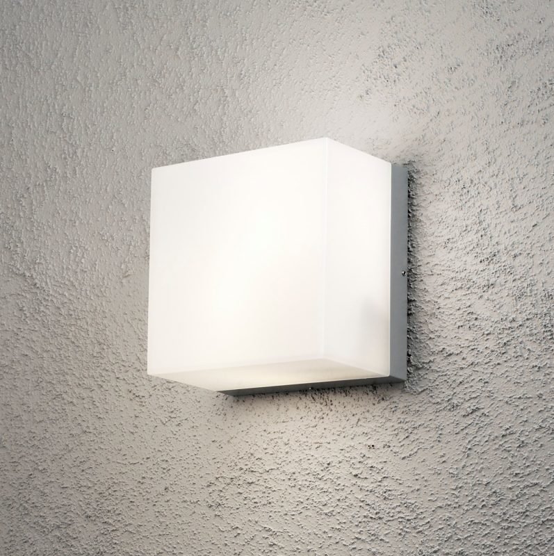 Seinävalaisin 7927-312 Sanremo 210x210x140 mm 2xE27 alumiini/opaali