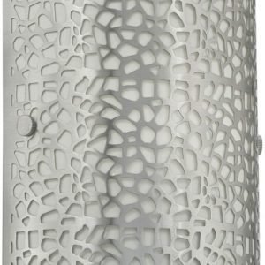 Seinävalaisin Almera 1 180x250 mm valkoinen/harjattu teräs