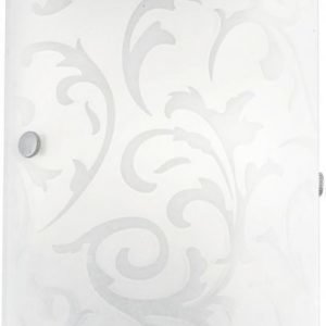 Seinävalaisin Amadora 180x250 mm valkoinen/harjattu teräs