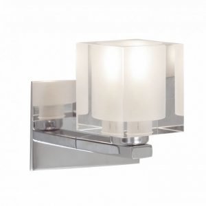 Seinävalaisin Amarant 110x110 mm kromi/kirkas ja huurrelasi