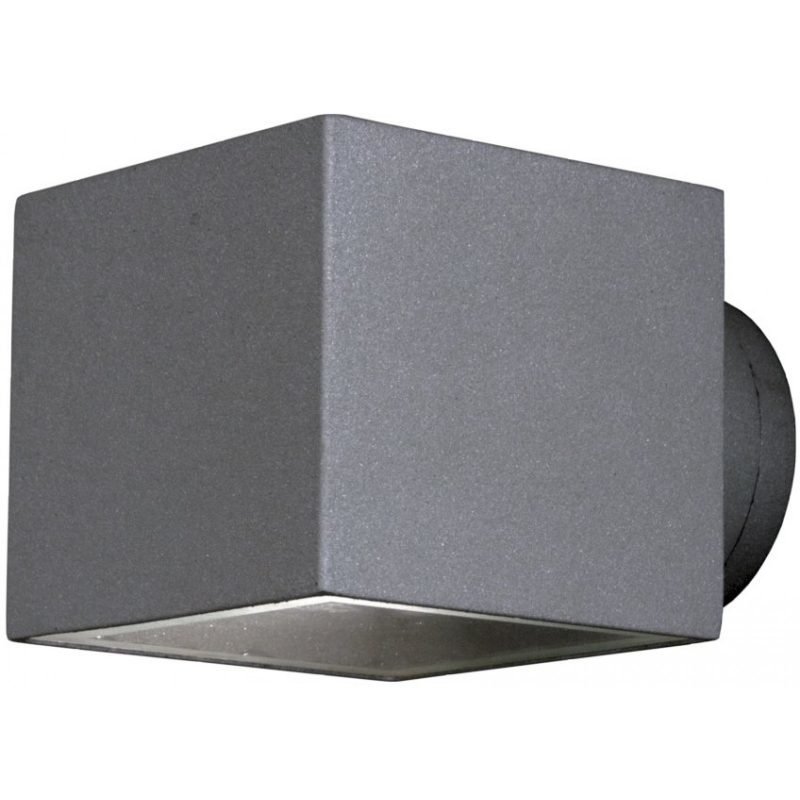 Seinävalaisin Aneta Ekerum neliö 100x135x90 mm ylös/alas harmaa