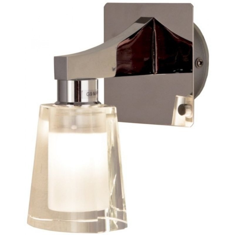 Seinävalaisin Aneta Elicona IP44 80x113x140 mm kromi