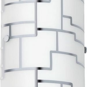 Seinävalaisin Bayman 180x250 mm valkoinen/kromi