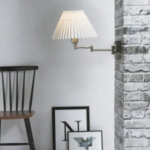 Seinävalaisin Break 290x630x340 mm valkoinen/harjattu teräs