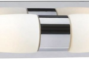 Seinävalaisin Buffy LED 370x110x90 mm 2-osainen kromi/valkoinen IP44